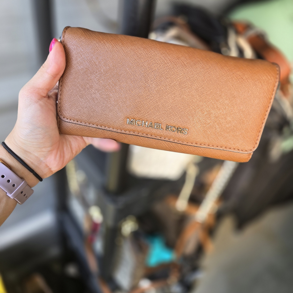 Michael Kors Tan Leather Wallet